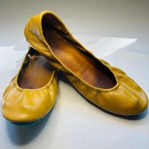 Tieks by Gavrieli Shoes Womens Size 9 Camel Leather Ballet Flats Comfort Casual